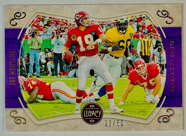 2020 Panini Legacy Joe Montana Dare To Tear Retired Unripped 23/50 Case Hit SSP