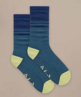 BAM - Herren Everyday Bamboo Super Luxe Socken, 2er Pack, 8-11, grün/blau/gelb