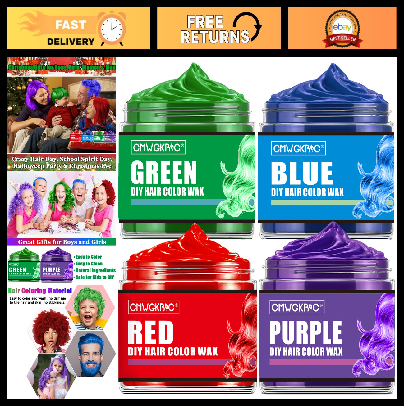 For Kids - 4 Colors, Easter Basket Stuffers, Gifts