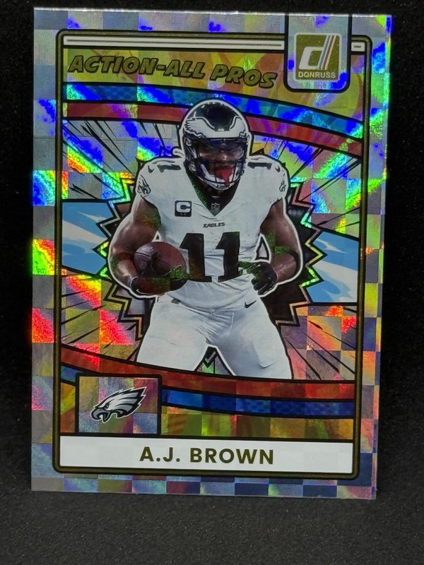 🔥2025 Panini Donruss A. J. Brown Action All Pros AAP-ABR Eagles🔥