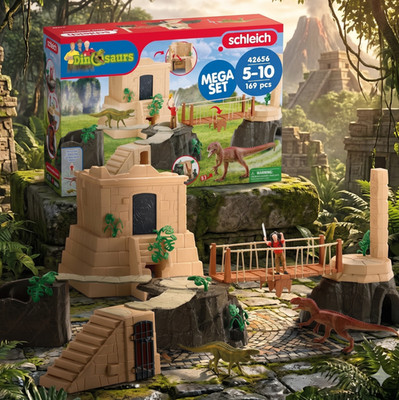 Schleich Dinosaurs - Dino Tempel-Eroberung Mega-Set 42656 - NEU & OVP