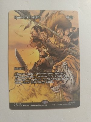 Mtg Marvel Eternal-Legal Hunter's Insight (Borderless) (MR) (Non-Foil) NM