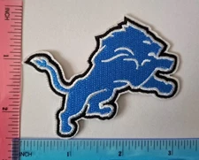 Detroit Lions Lion Embroidered Patch NFL 2.5" x 3" Iron on Sew on Free Shipping