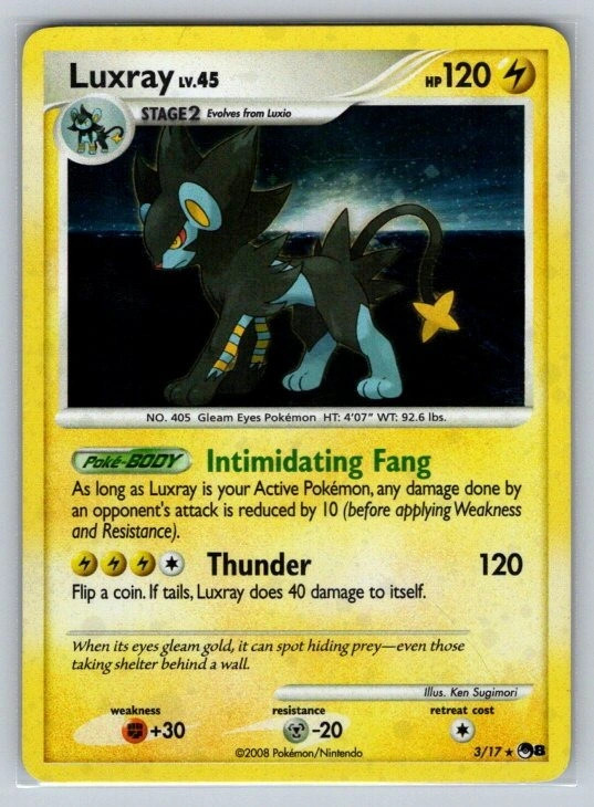 Luxray 3/17 Rare LP Pokemon TCG