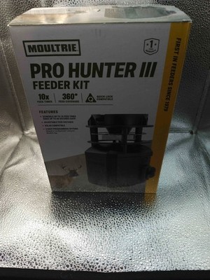 Moultrie Pro Hunter III Feeder Kit Quick-Lock 360 Degree Bluetooth Solar Ready