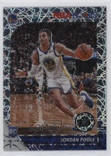 2019-20 Panini NBA Hoops Premium Stock Silver Lazer Prizm Jordan Poole Rookie RC