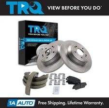 TRQ Rear Brake Pad & Rotor Kit Fits 09 Hyundai Genesis