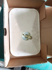 Velvac WP1 Rectangular White Plastic Replacement Mirror Head 8"x5"