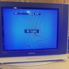Samsung Slim Fit Flat Screen CRT TV 20" Retro Gaming Component Dolby Digital USB