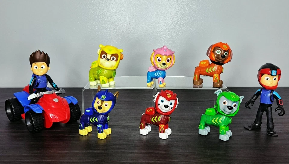 Paw Patrol Aqua Pups ¡Juego de 6 cachorros! Con 2 ruedas y vehículo. Nickelodeon! Foto 2 de 4