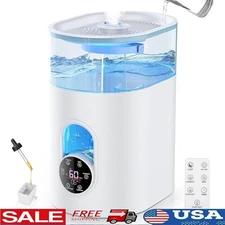 Ultrasonic Humidifier Cool Warm Mist Quiet Timer Remote Aroma 360° Nozzle New