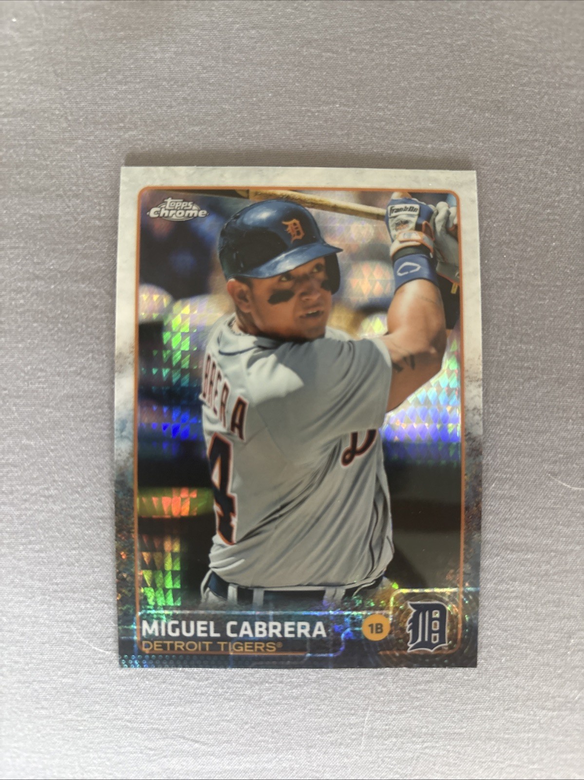 2015 Topps Chrome - Miguel Cabrera #162 Prism Refractor