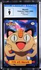 Pokémon 1999 Topps Series 1 TV11 First Print Meowth CGC 9 Mint
