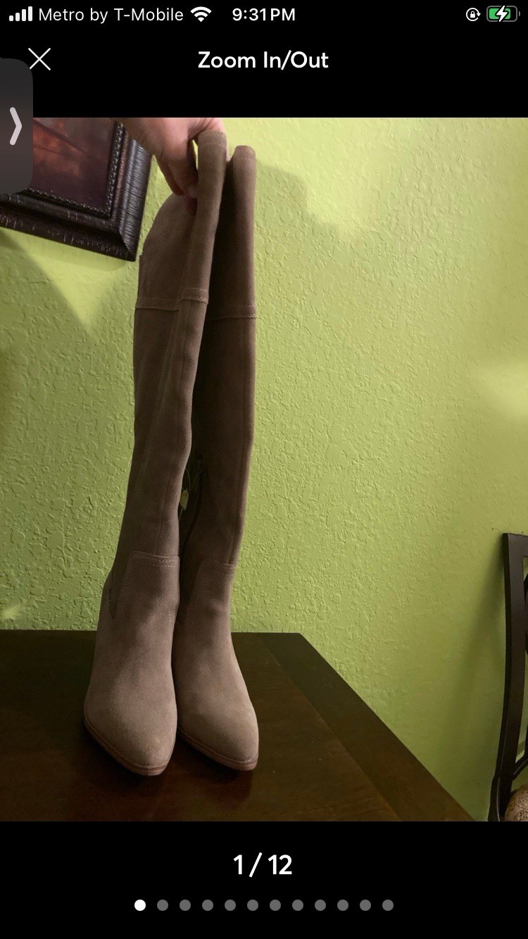 Blondo Women’s   knee high boots. Waterproof Suede Upper Size 5.5