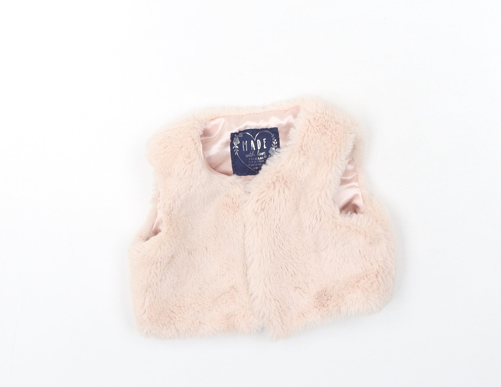 Girls UK Size 6-9 Months Primark Pink Gilet