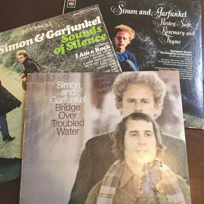 Lot Of 3 Simon & Garfunkel Vinyl LPs 1970 Well Used Some Pops
