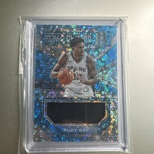2017-18 Panini Spectra -Spectacular Swatches Rudy Gay #SS-13 Neon Blue Prizm /49