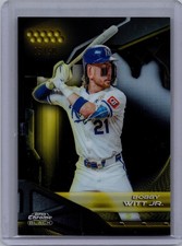 2026 Topps Chrome Black #73 Bobby Witt Jr. Gold Mini-Diamond Refractor #/50