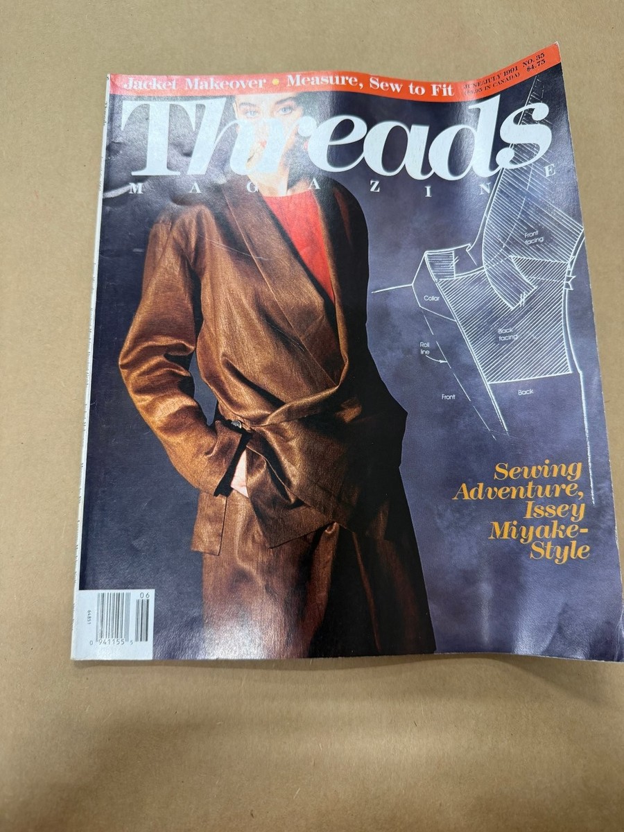 Threads Magazine August/September 1990 Issey Miyake Sewing Fashion