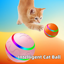 Smart Interactive Cat Ball Toy - 360  Automatic Self-Rotating  USB Rechargeable