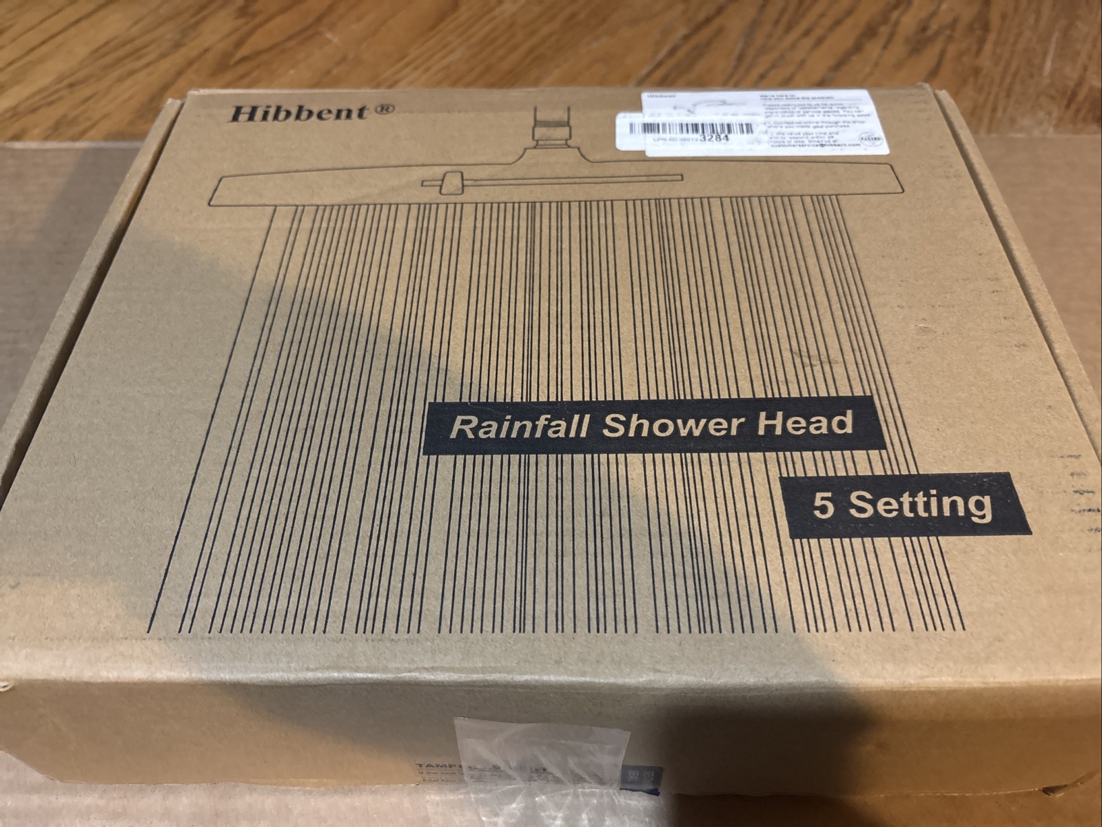 Hibbent 5 Spray Modes Shower Head 13'' High Pressure Rain Shower Head Bathroom