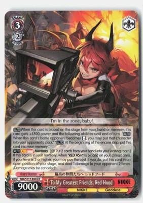 To My Greatest Friends, Red Hood GODDESS OF VICTORY: NIKKE NIK/S117-E065 R NM