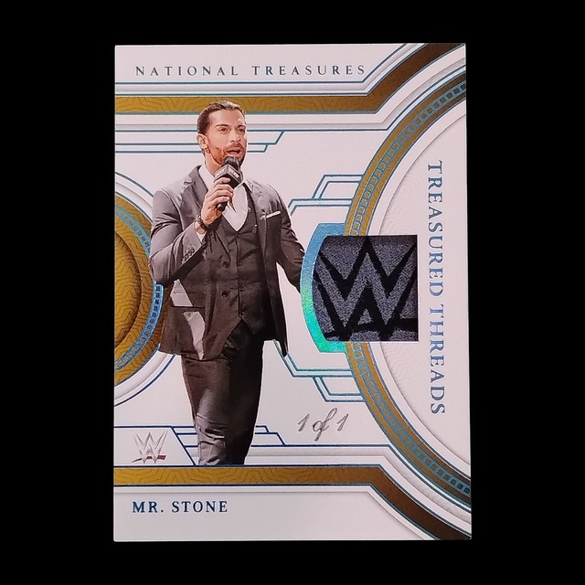 2024 Panini National Treasures WWE 1/1 Treasured Threads Relic Mr.Stone