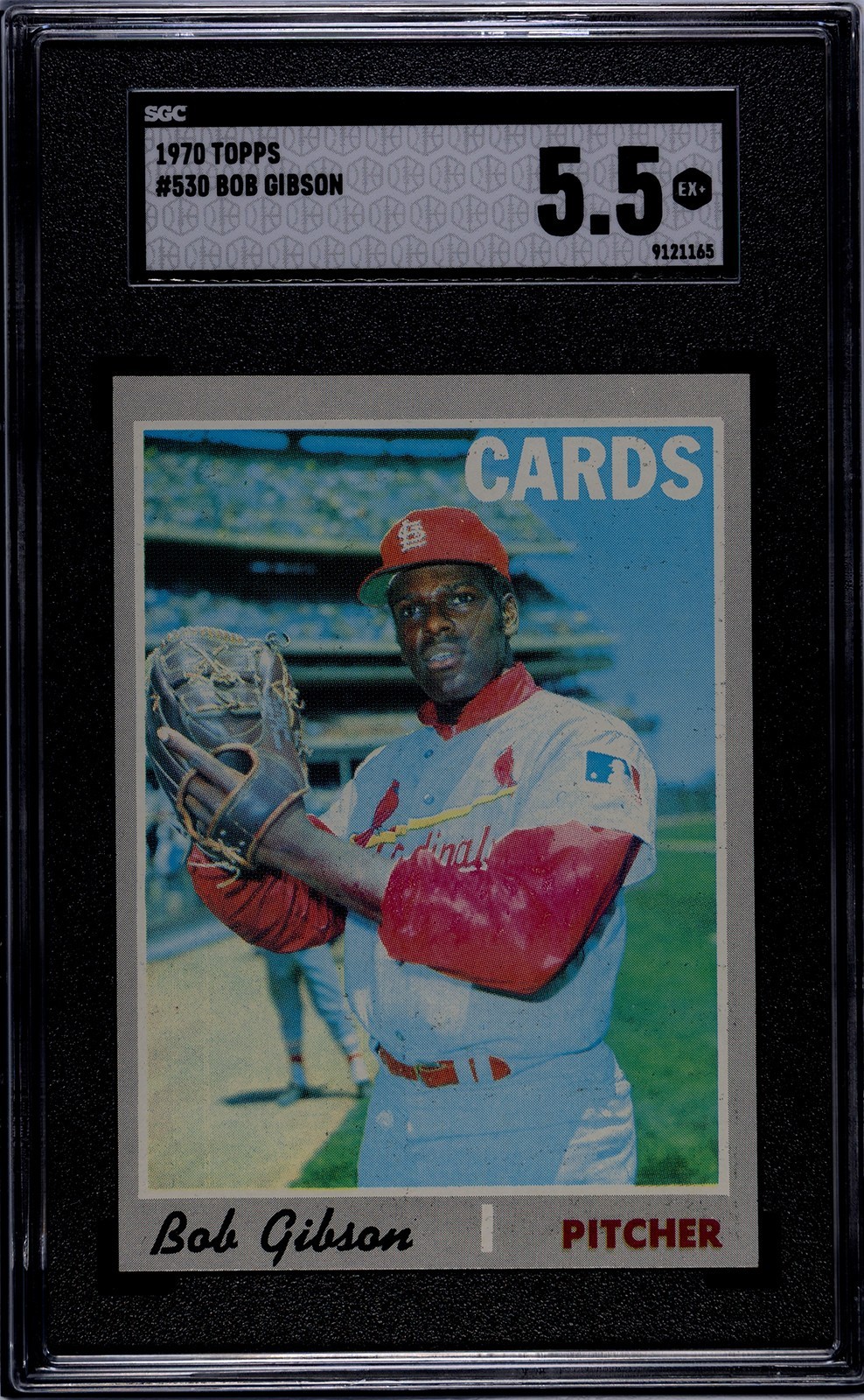 1970 Topps #530 Bob Gibson SGC 5.5 Two Time W.S. MVP