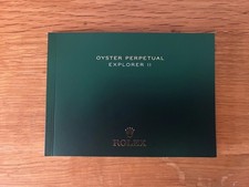 Rolex Oyster Perpetual Explorer II Manual Booklet Spanish (New!) 226570