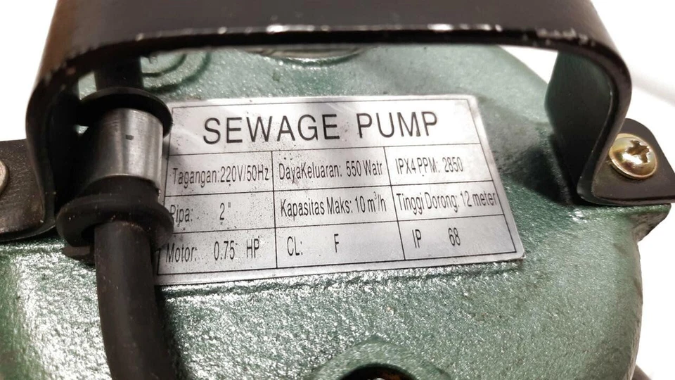 Pompa sommersa elettrica BUOQUA 550 W - Immagine 4 di 4