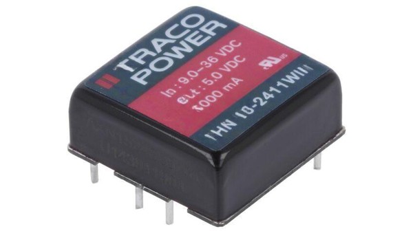 Przetwornica Dc/Dc, 15W, Uwej: 9...36VDC, Uwyj: 5VDC, Iwyj: 3000Ma THN 15-2411WI-image