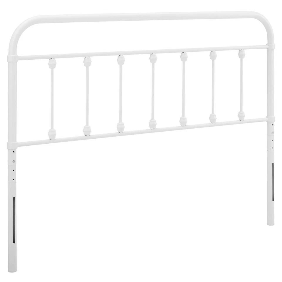 Modern Farmhouse Full Size Metal Headboard Adjustable Height Rustic Design - Image 2 of 4