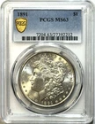 1891 Morgan Silver Dollar $1 – PCGS MS63 – Bright Mint State Collector Coin!