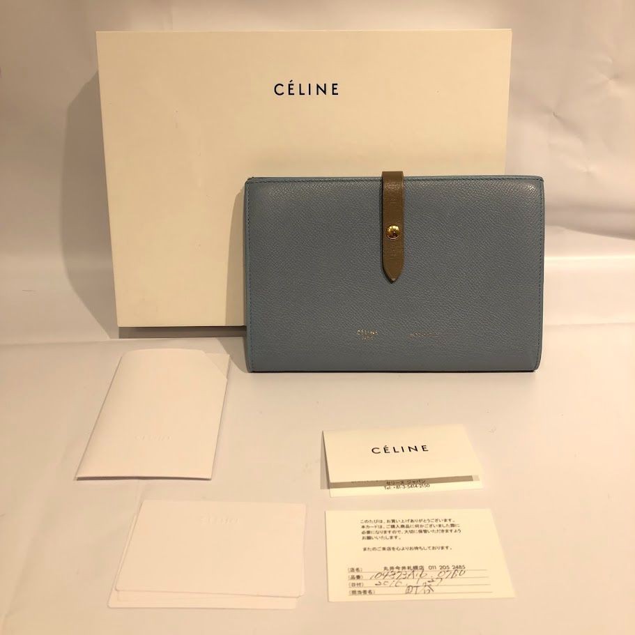 CELINE Large Multi Function Wallet Light Blue (99… - image 1