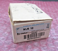 Box of 10 Littlefuse NLN 10 One Time Fuses 250V, 10A, L5D26F *BRAND NEW*
