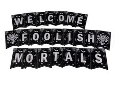 Haunted Mansion Welcome Foolish Mortals Haunted Halloween Decor Party Banner