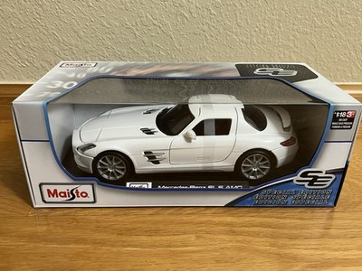 1/18 Maisto メルセデスベンツ SLS AMG シルバー Mercedes-Benz SLS AMG 1:18 Maisto Die-Cast Model Car White Special