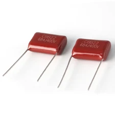 40PCS 684J 0.68uF 400V CBB Capacitor, 15mm Pitch Polypropylene Film Capacitor