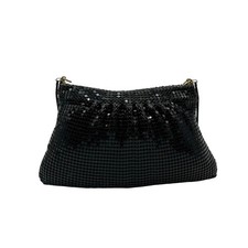 Black Metal Mesh Evening Bag