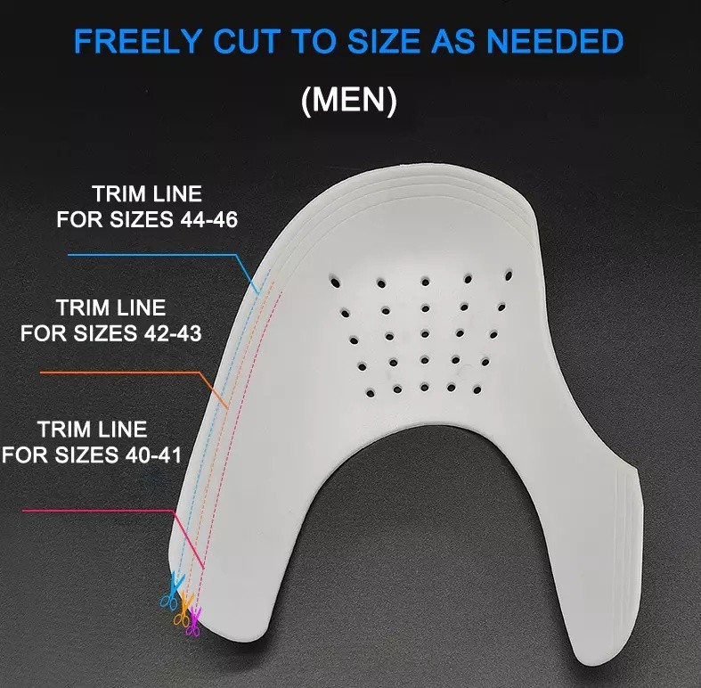 5 Pairs Anti Crease Shoe Protector Anti-Wrinkle Toe Cover Cap Sneaker Guards USA