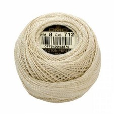 DMC Pearl / Perle Cotton Thread Balls Size 8 CREAM 712