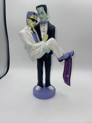 Halloween Ghoulish Hand Painted Frankenstein Couple 12 