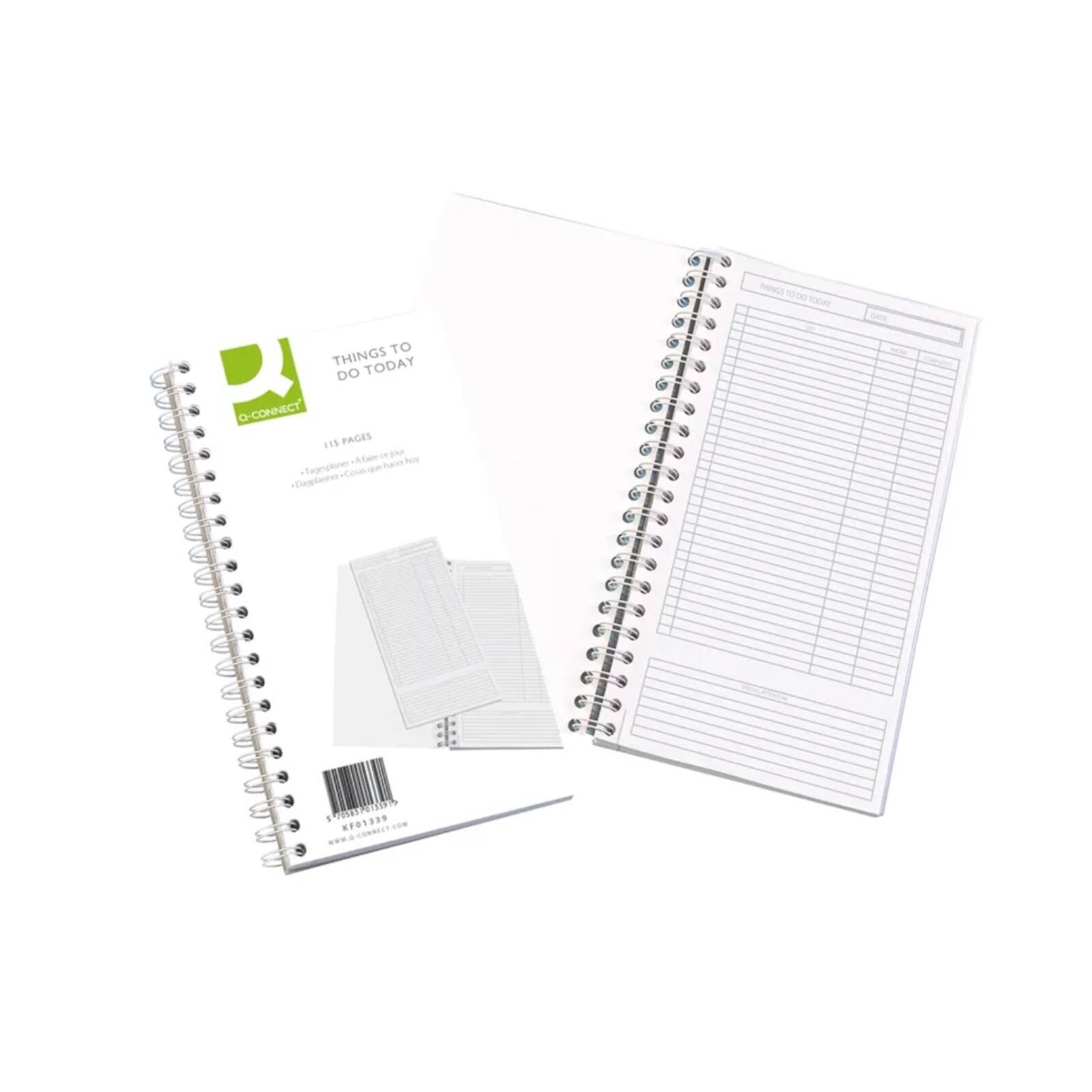 Q-Connect Wirebound Things to Do Today Book 150x280mm - KF01339 - Image 2