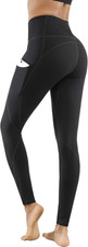 High Waist Yoga Pants - Yoga Pants with Pockets Tummy Control, 4 Ways Stretch Wo