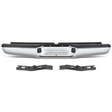 Fit 95-04 Toyota Tacoma Steel Rear Step Bumper Wo Parking Sensor Holes Chrome Fit 95-04 Toyota Tacoma Steel Rear Step Bumper Wo Parking Sensor Holes Chrome