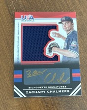 Zachary Chalmers 2017 Panini USA Baseball Gold Ink Auto Jersey #96 17 U 14/43