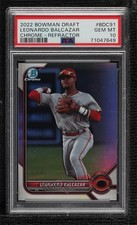 2022 Bowman Draft Chrome Refractor Leonardo Balcazar #BDC-91 PSA 10 GEM MT 0kz8