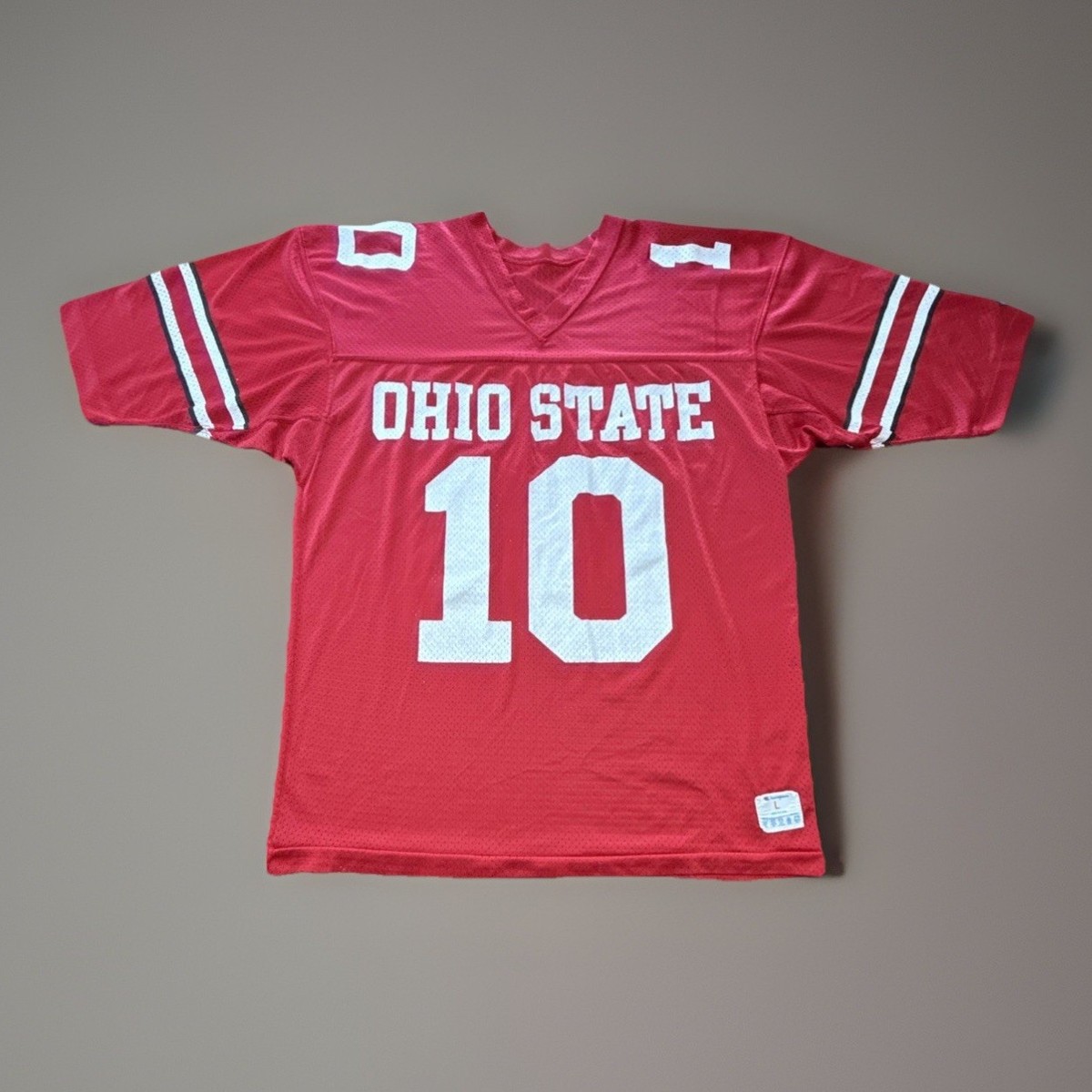 Vintage Champion The Ohio State Buckeyes #10 Jersey Size Large B1G