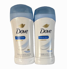 Dove Original Clean Antiperspirant Deodorant Stick 48-Hour 2.6 oz 2-Pack