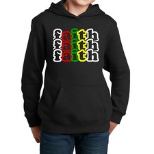 Youth Long Sleeve Hoodie Faith Stack Multicolor Illustration
